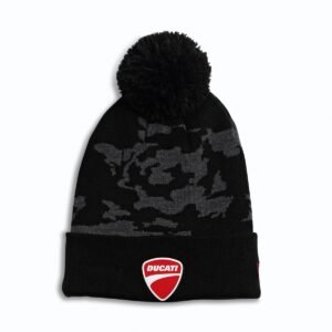 Tonal Camo Bobble Beanie